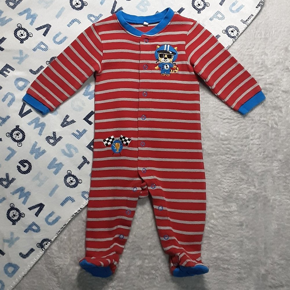 $1 | 6m | Pekkle | "Racecar Driver" Footies/Jumpsuit